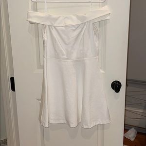 White off the shoulder dress